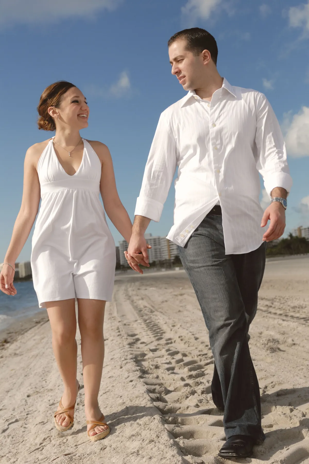 Illustrative stock photo of a couple in Florida, not real members